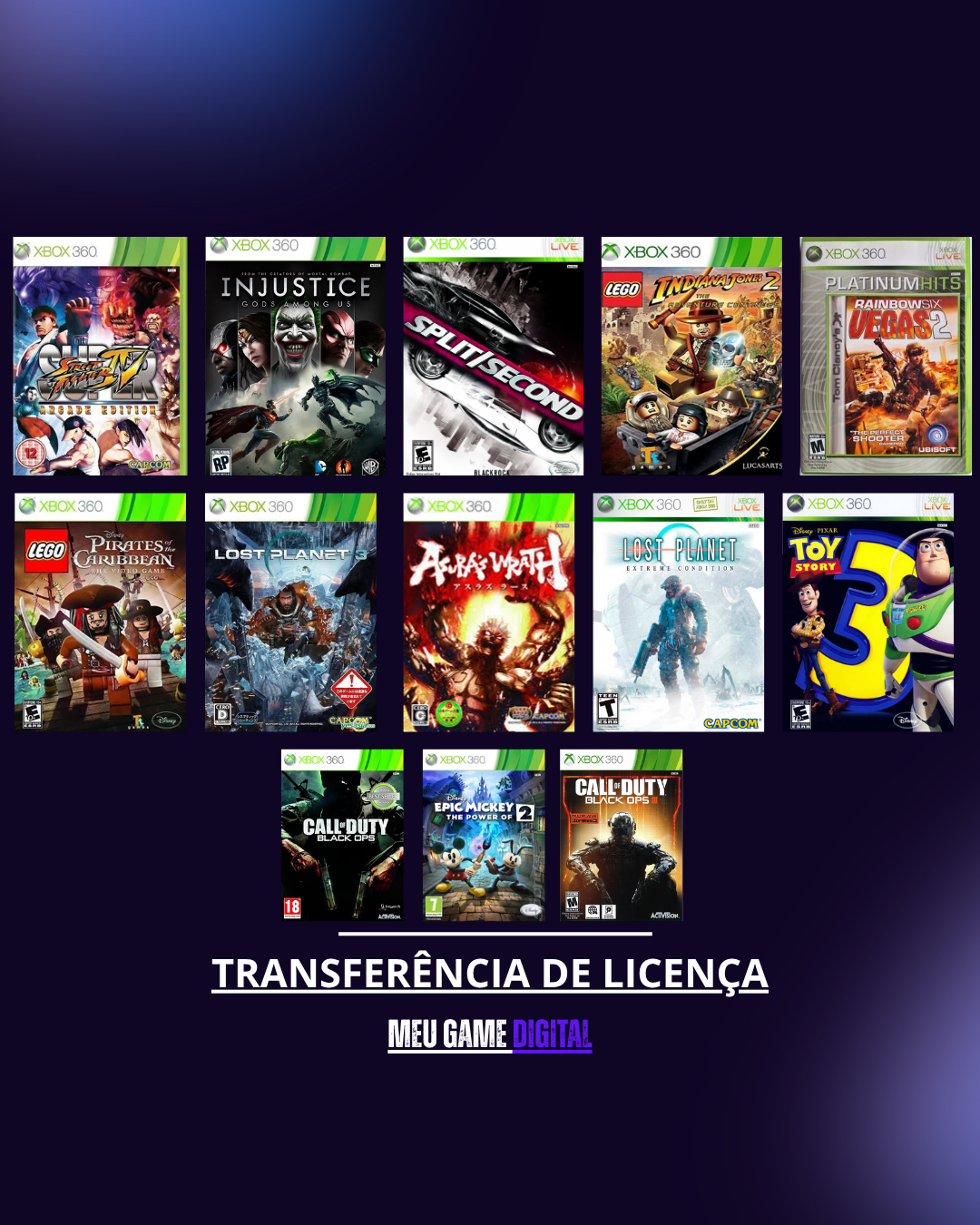 CAPAS JOGOS XBOX 360